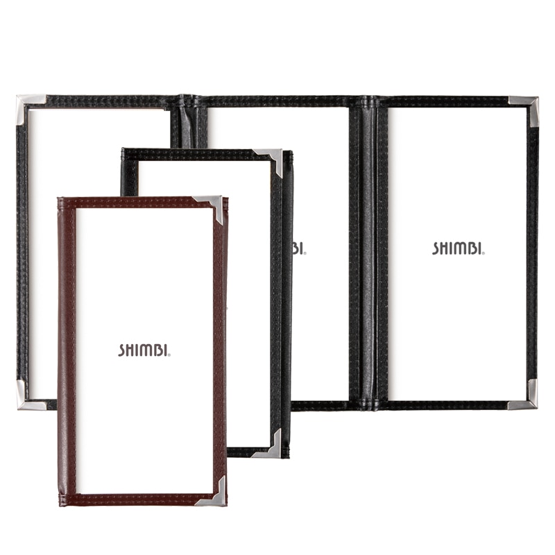 ABW-5（縦長 3ツ折 6ページ仕様） クリアアメリカン メニューブック