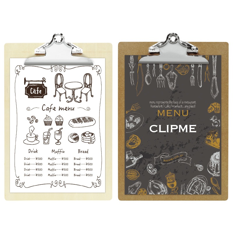 CLIPME-1（A4対応） クリップメニュー 和洋兼用｜メニューブックの