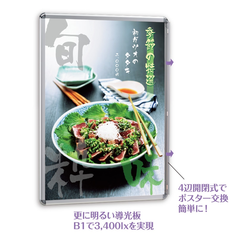 ZS-PGライトLEDスリム<br/>32Rモデル-55 【A1サイズ対応・屋内用