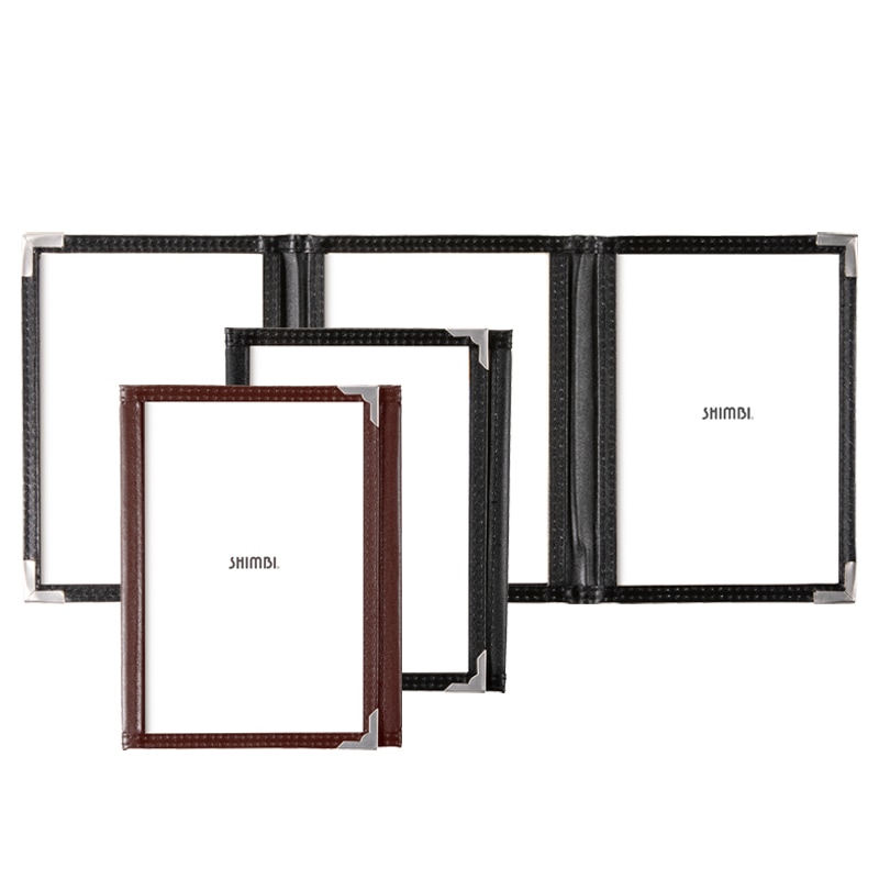 栄養士　Nブックス　まとめ売り ABW-1 （小型 3ッ折 6ページ仕様）クリアアメリカン メニューブック