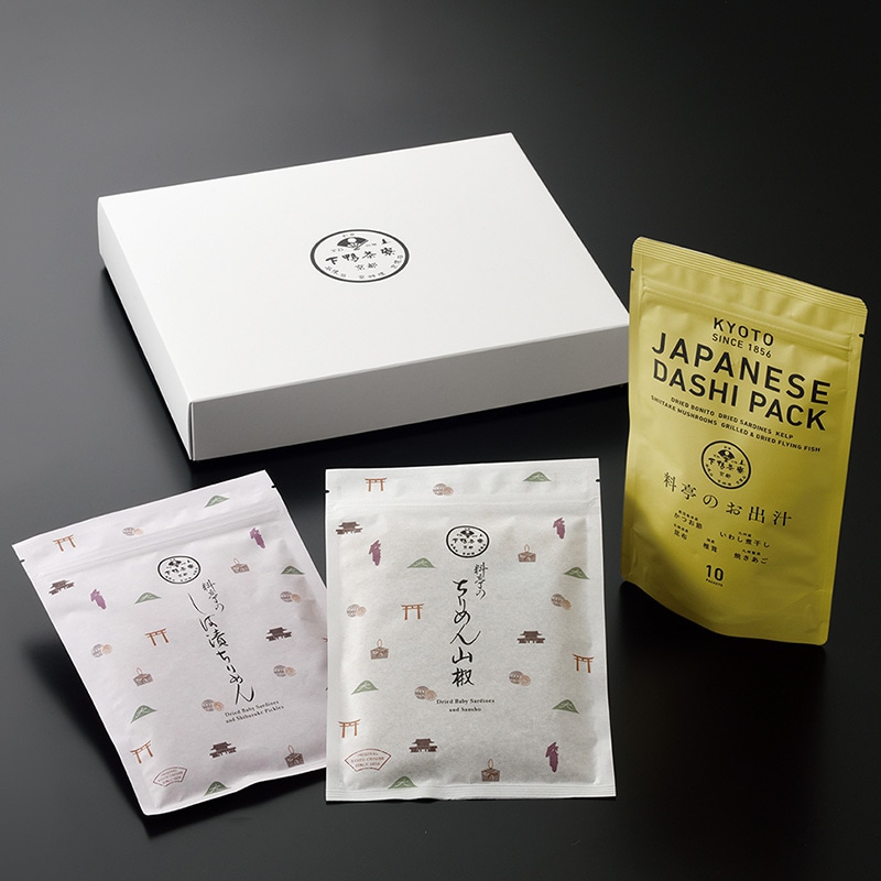 料亭のお出汁とちりめん山椒2色添え