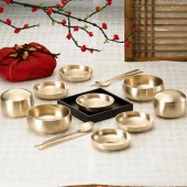 『鍮器セットD−1』◆ご飯用2・スープ用2・おかず用5・スジョ(箸、スプーン)2・箸置2