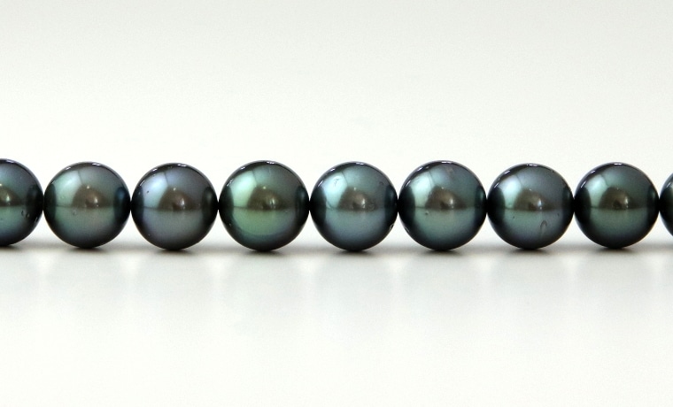 【希少色✨テリ強✨大珠】 黒蝶真珠 ネックレス ブルー系 11.3-12.5mm 黒蝶真珠ネックレス【大きさ8-10mm・長さ43cm】＜195-8＞ | 黒蝶