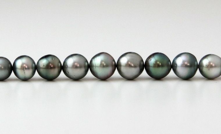 ひ710超美品　大玉　黒蝶真珠ネックレス セミラウンド 11.0-13.6mm ひ710超美品 大玉 黒蝶真珠ネックレス セミラウンド 11.0-13.6mm