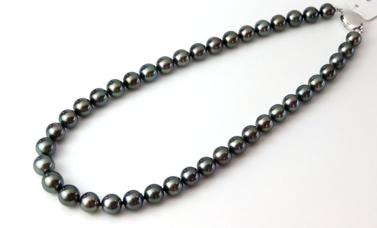 黒蝶真珠ネックレス【大きさ8.2-10.8㎜・長さ43㎝】＜51-14＞ | 黒蝶