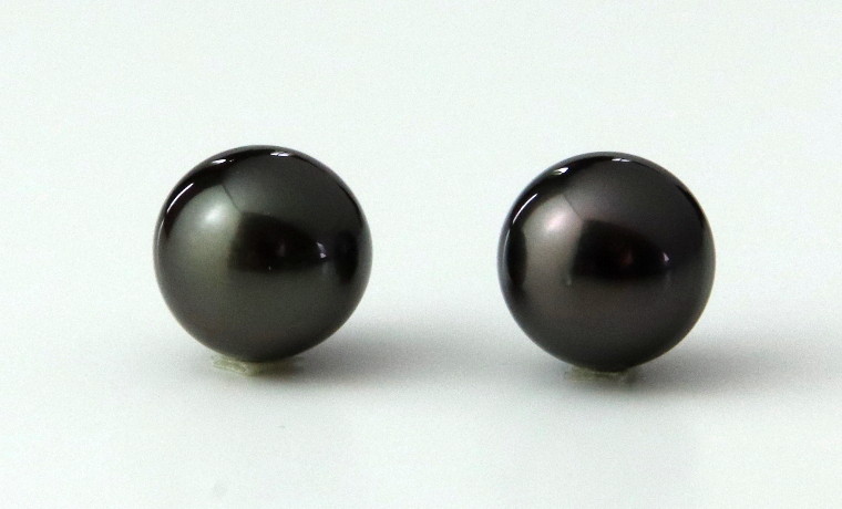 タヒチ産黒蝶真珠ネックレス【大きさ8.1-10.8㎜・長さ43㎝】選べる