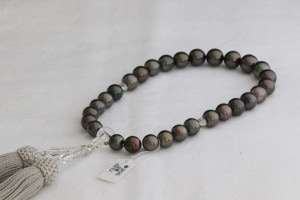 黒蝶真珠念珠女性用【ヒワ房】