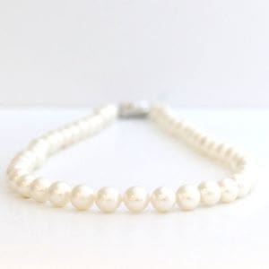 SV南洋白蝶真珠ネックレス【大きさ8.1-9.8mm・長さ45cm】＜349-26＞