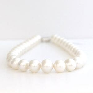 SV南洋白蝶真珠ネックレス【大きさ12.0-16.5mm・長さ45cm】オーロラフェニックス＜SK186679＞