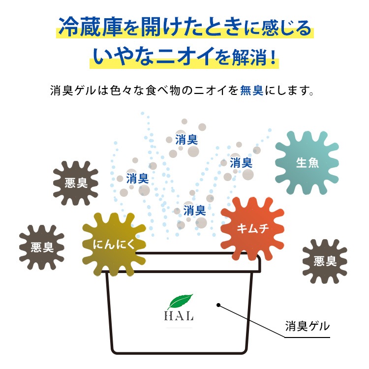 【冷蔵庫向け】消臭ゲル 160g