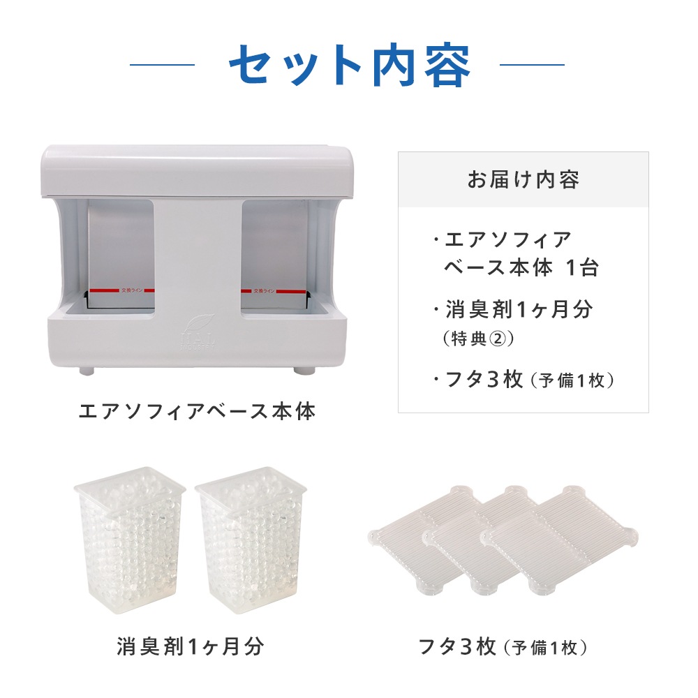 最大の消臭効果】エアソフィアベース│消臭効果促進装置【送料無料