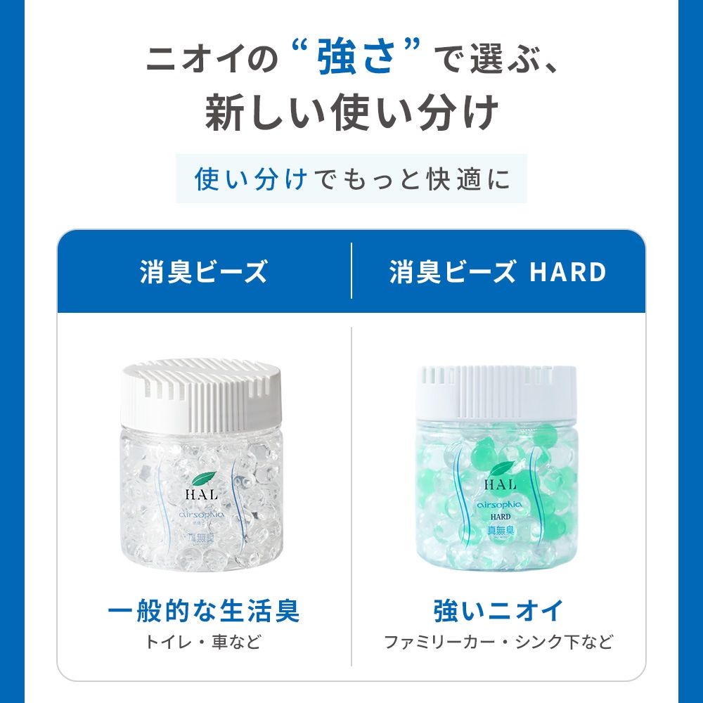 【強いニオイ対策に】消臭ビーズHARD 140g