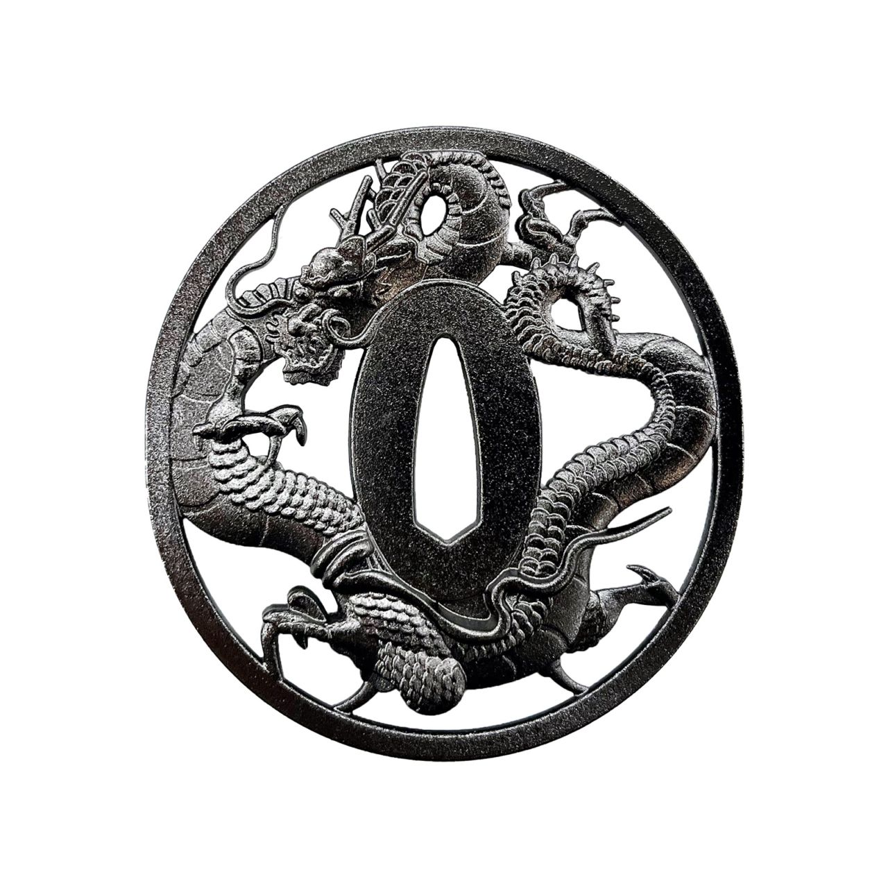 鍔 龍透かし鍔 坂本龍馬