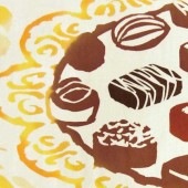 注染手ぬぐい Chocolate Gift チョコレートギフト 食べ物 日本製|布もの|和小物・生活雑貨