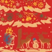 注染手ぬぐい デコレーションツリー クリスマス 日本製