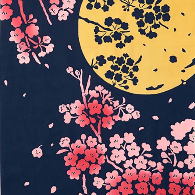 注染手ぬぐい 月夜桜 さくら 日本製｜【公式】模造刀・居合刀の専門店