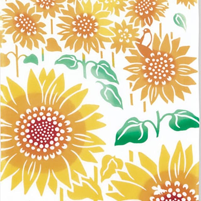 注染手ぬぐい 向日葵の丘 夏の風物詩 日本製