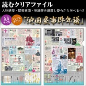 読むクリアファイル 池田屋事件年譜|ステーショナリー|幕末・新選組・剣豪