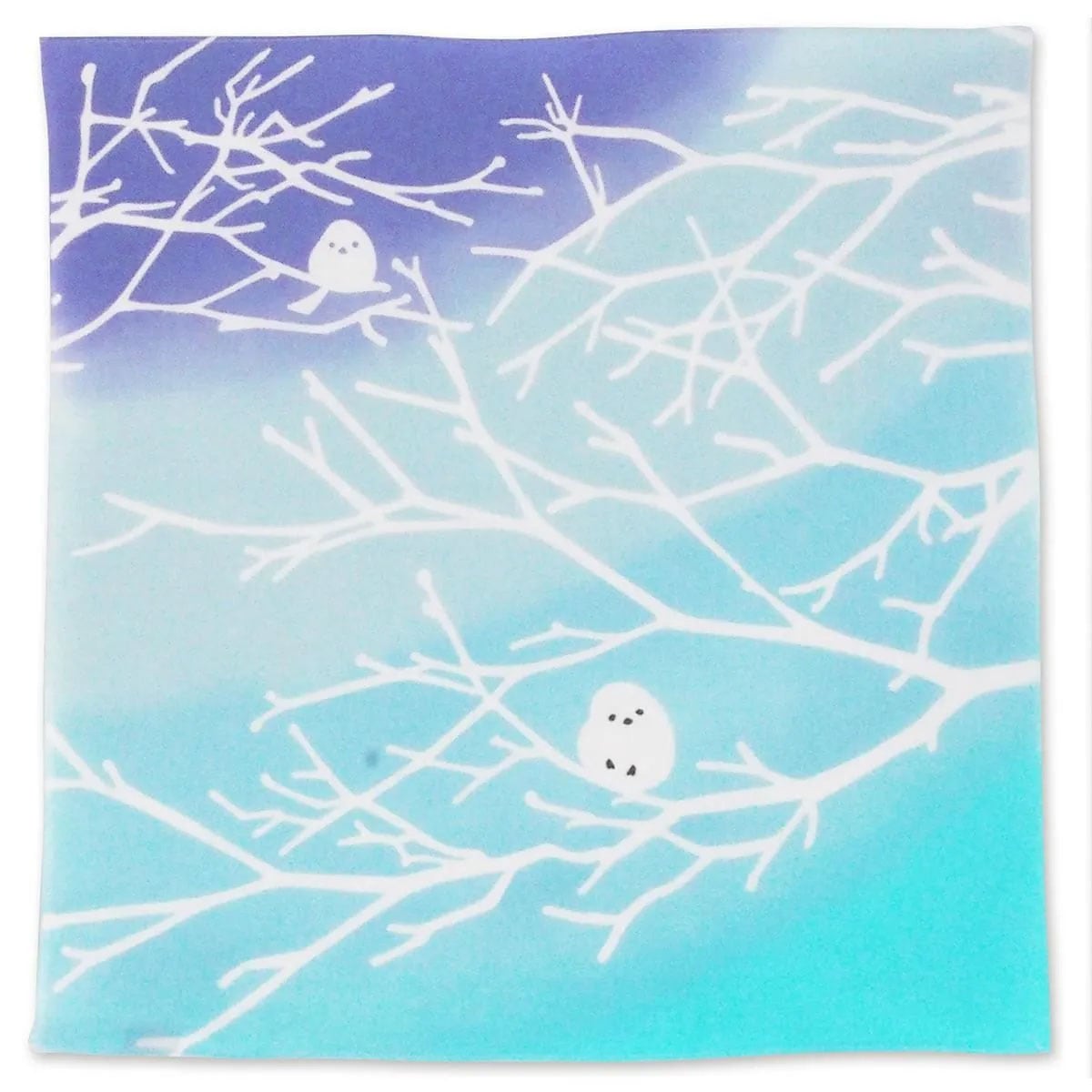 注染はんかち シマエナガ 日本製