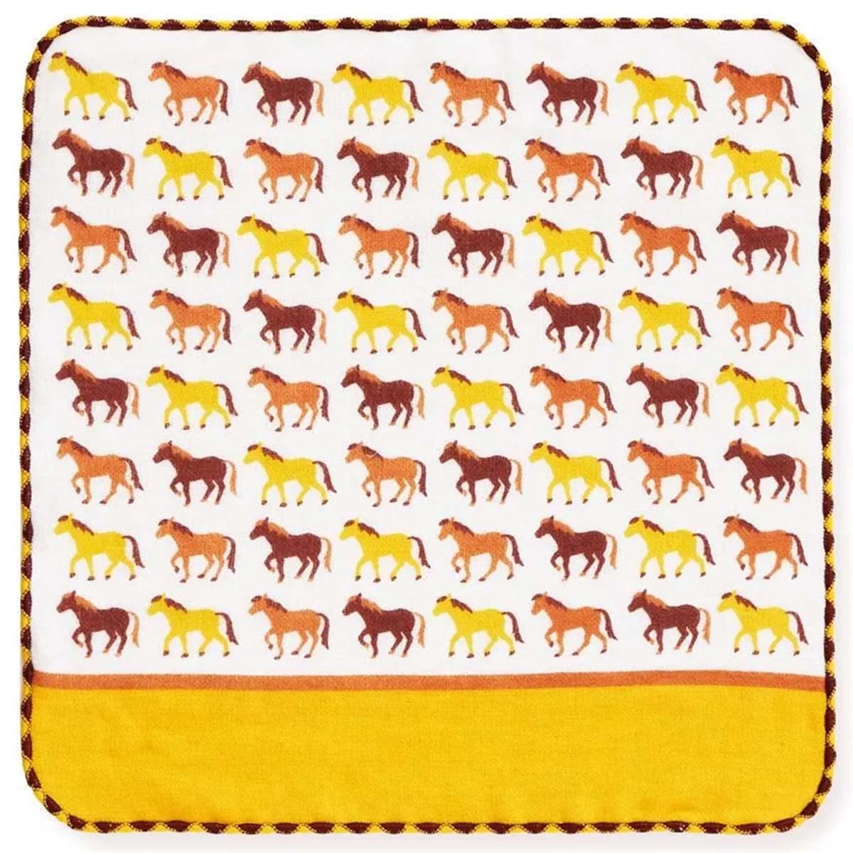 【ハンカチ】町娘のハンカチーフ ウマ  ZOO 動物園篇  02855