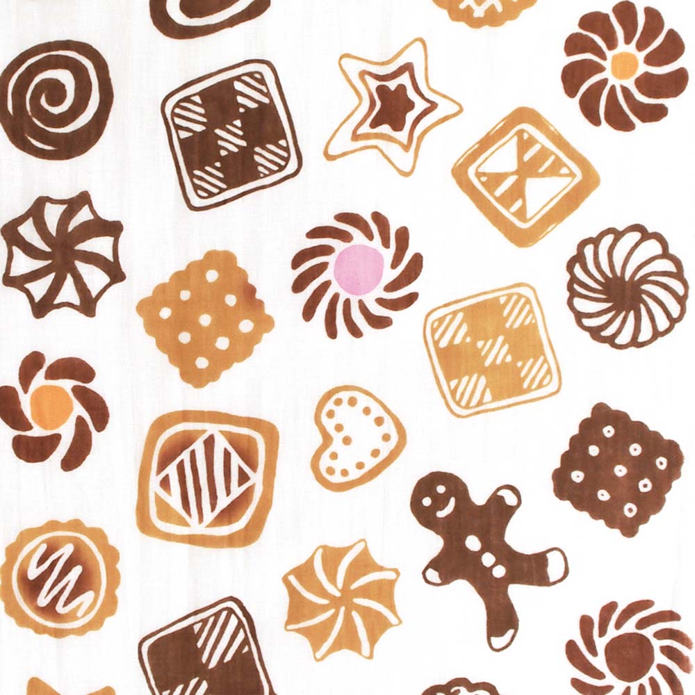 注染 はなガーゼ手ぬぐい クッキーアソート 日本製-商品画像