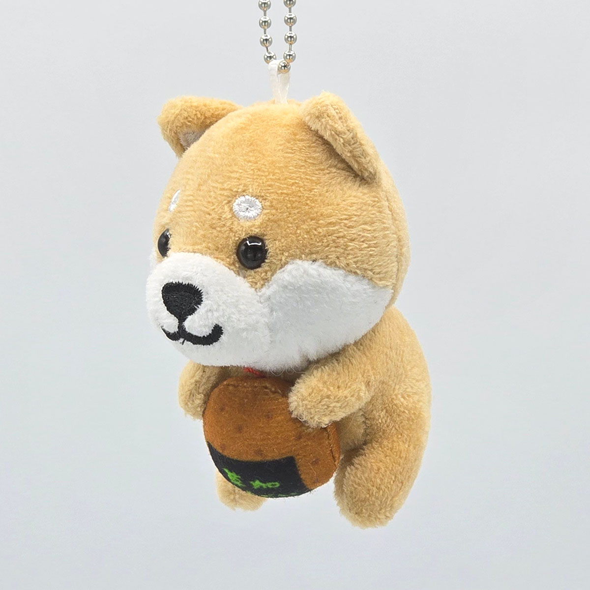 旅するマメしば 草加せんべい 埼玉 ぬいぐるみボールチェーンキーホルダー-商品画像