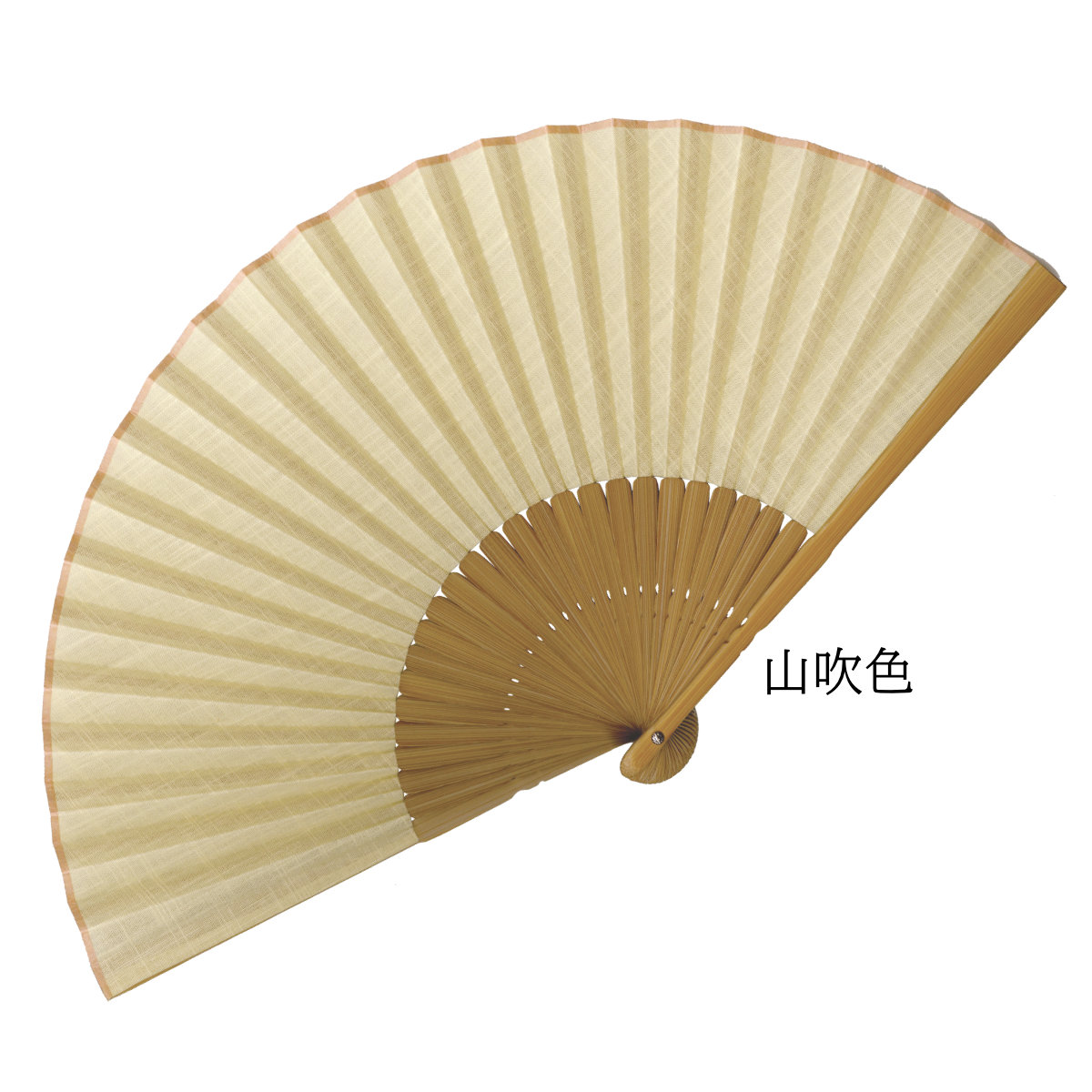 婦人布扇子 ラージパステル 松寿庵 扇子箱付-商品画像