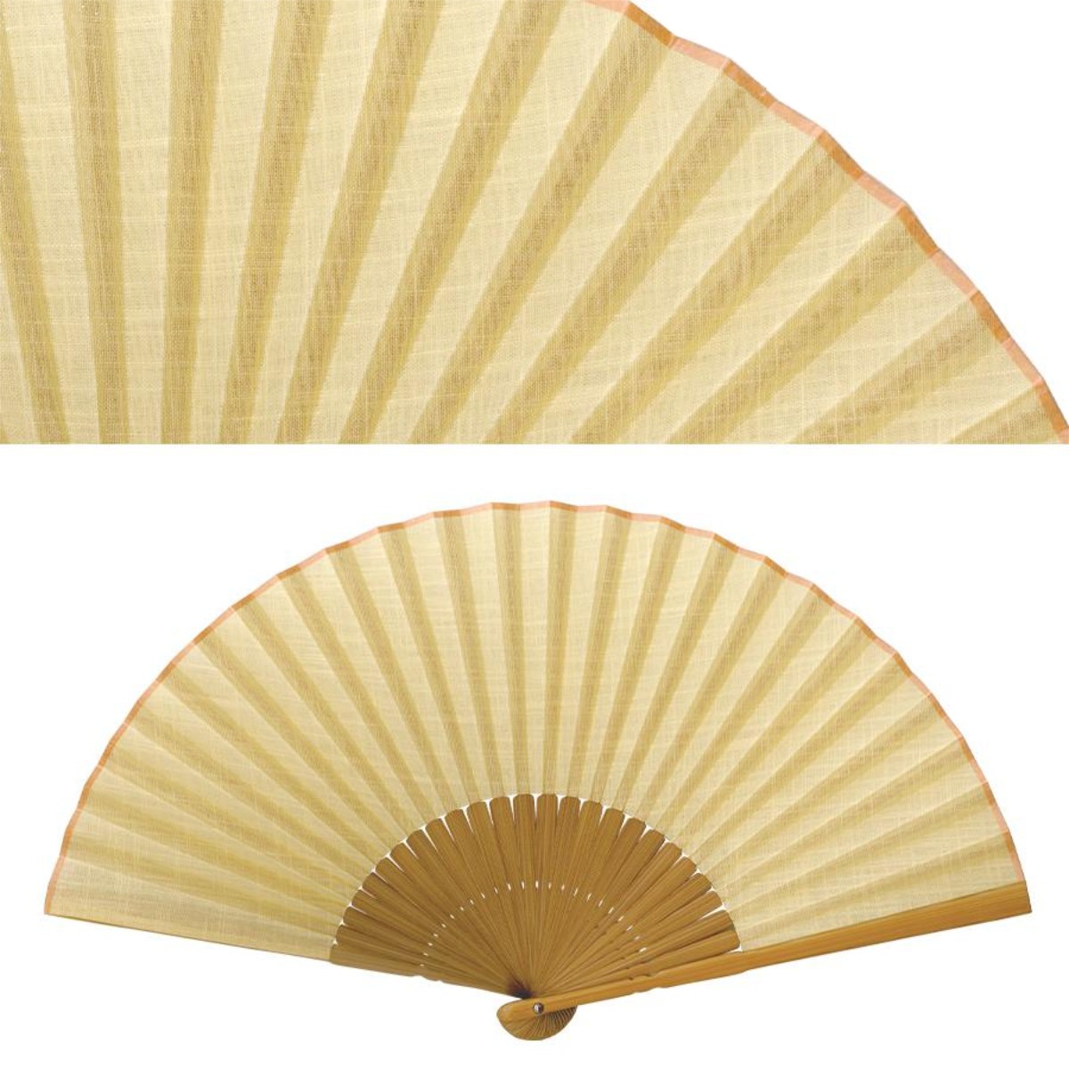 婦人布扇子 ラージパステル 松寿庵 扇子箱付-商品画像
