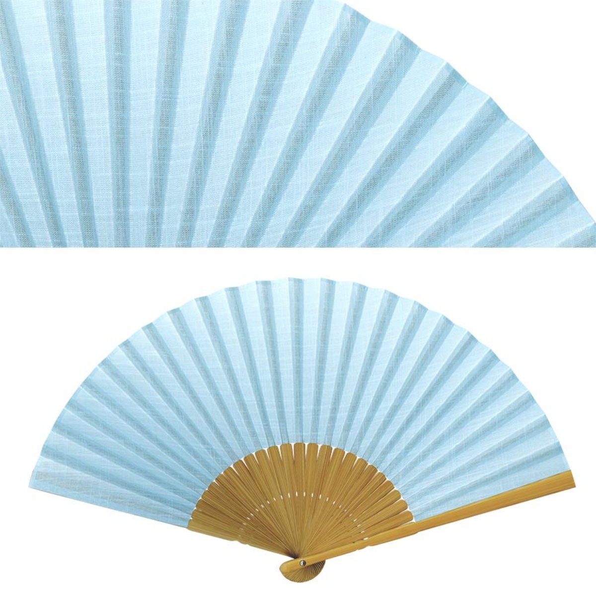 婦人布扇子 ラージパステル 松寿庵 扇子箱付-商品画像