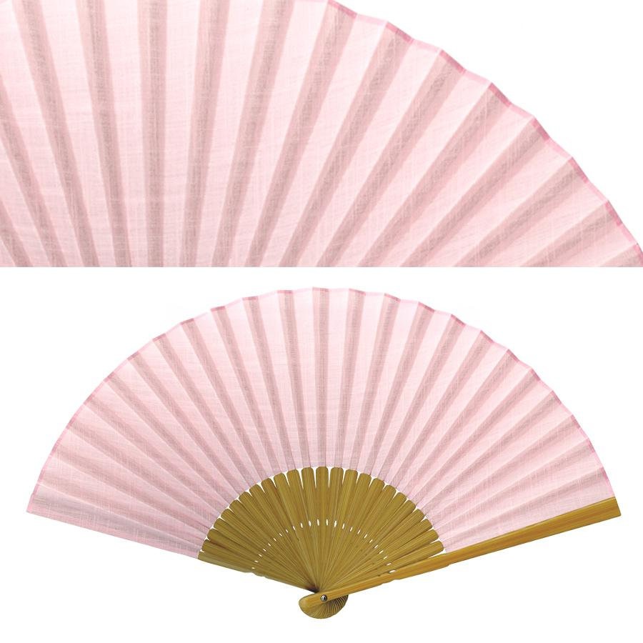 婦人布扇子 ラージパステル 松寿庵 扇子箱付-商品画像