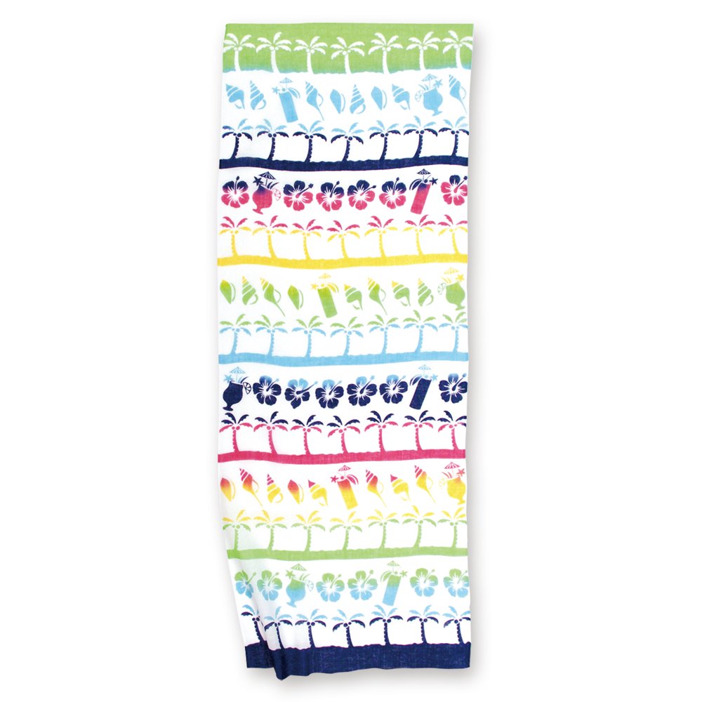 注染 はなガーゼ手ぬぐい トロピカルビーチ 日本製-商品画像