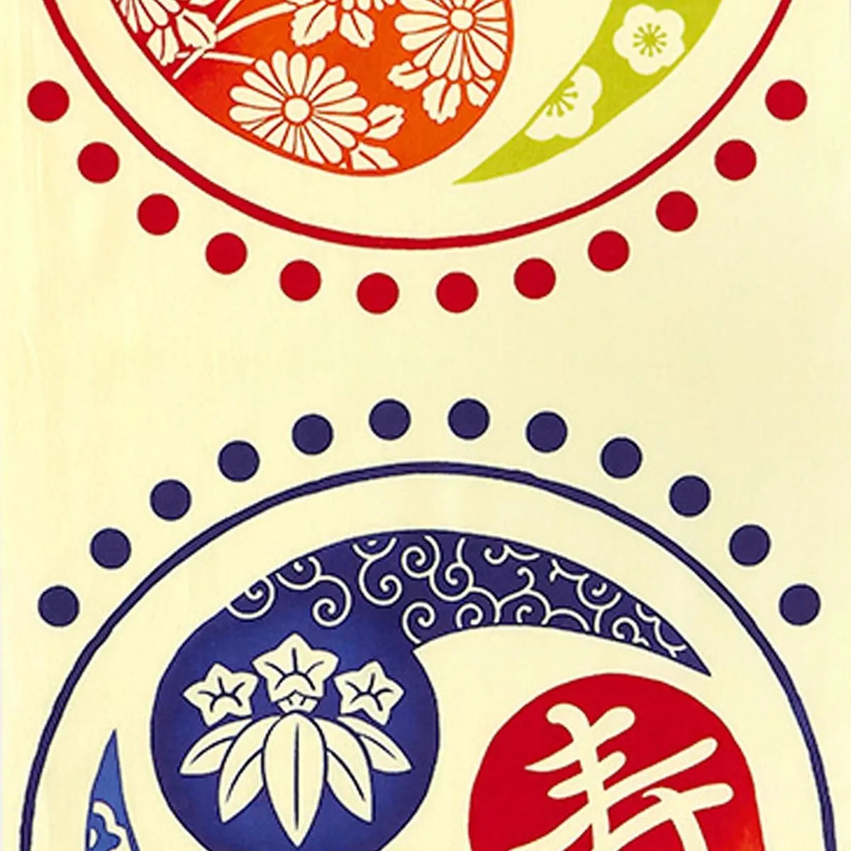 注染手ぬぐい  縁起 寿太鼓 日本製-商品画像