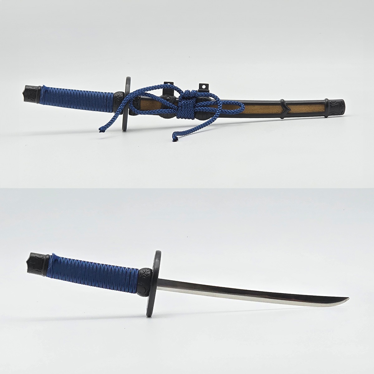 レターオープナー 陣太刀（ 黒・金・紺糸巻き・白糸巻き・掛け台無し・掛け台付き）-商品画像