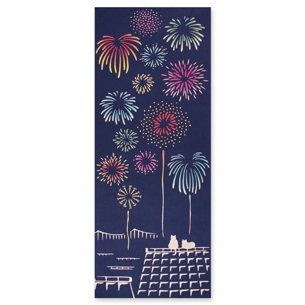 注染手ぬぐい 特等席 夏の風物詩 日本製-商品画像