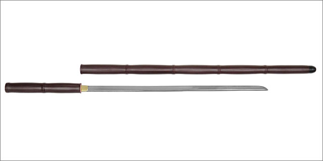 座頭市仕込み杖 丸茶竹鞘 刀袋付 尾形刀剣｜【公式】模造刀・居合刀の