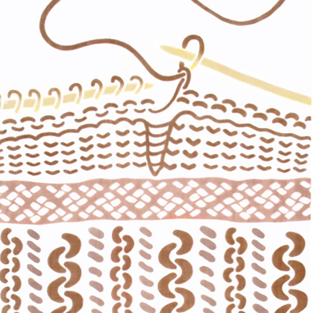 注染 はなガーゼ手ぬぐい 編み物 日本製-商品画像