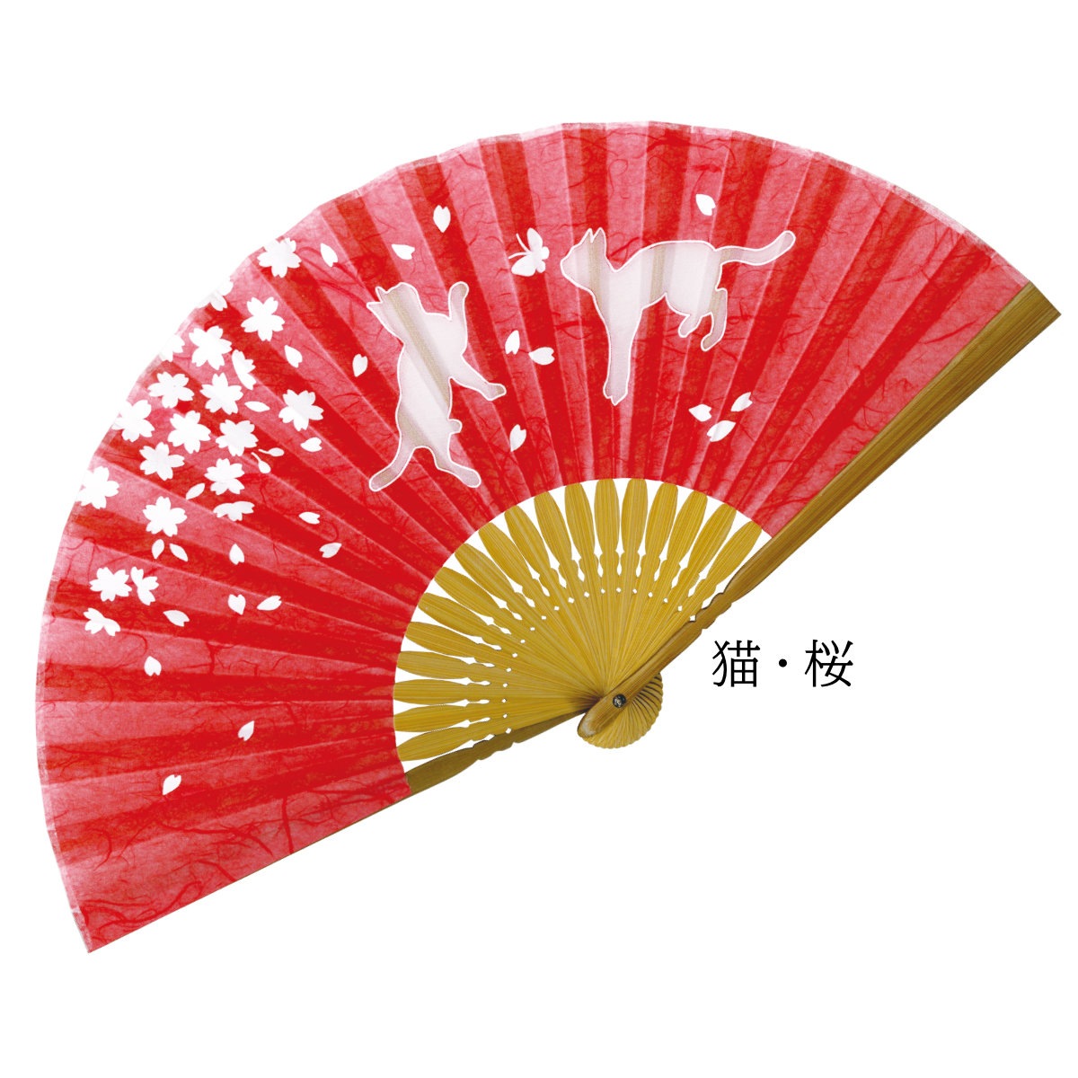 婦人布扇子 逆透かし 松寿庵 扇子箱付-商品画像