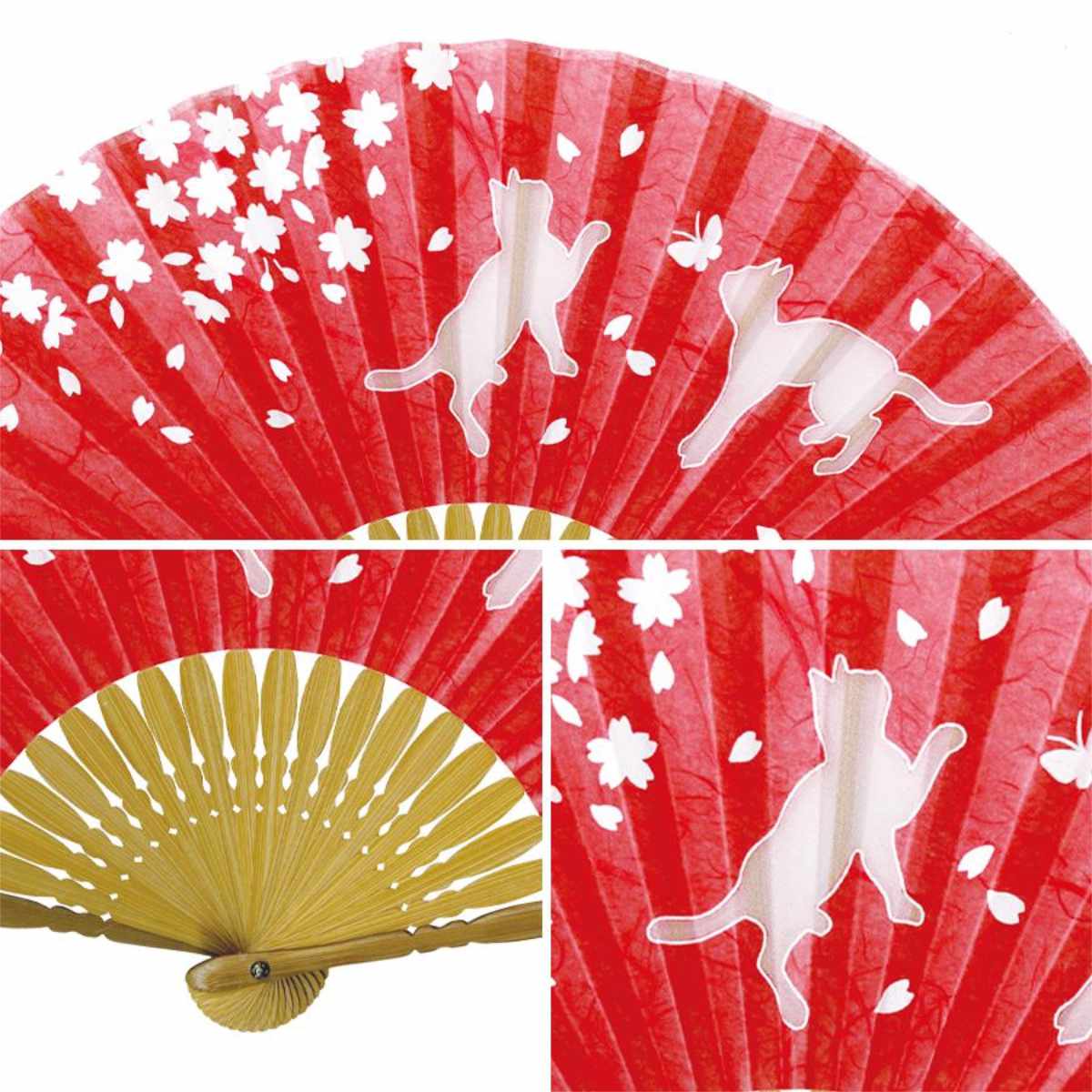 婦人布扇子 逆透かし 松寿庵 扇子箱付-商品画像