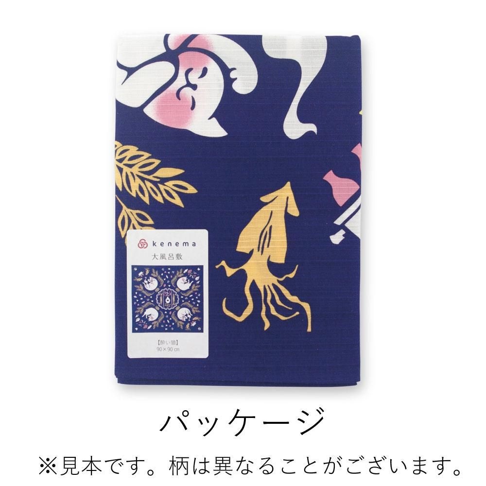大風呂敷 酔い猫 日本製-商品画像