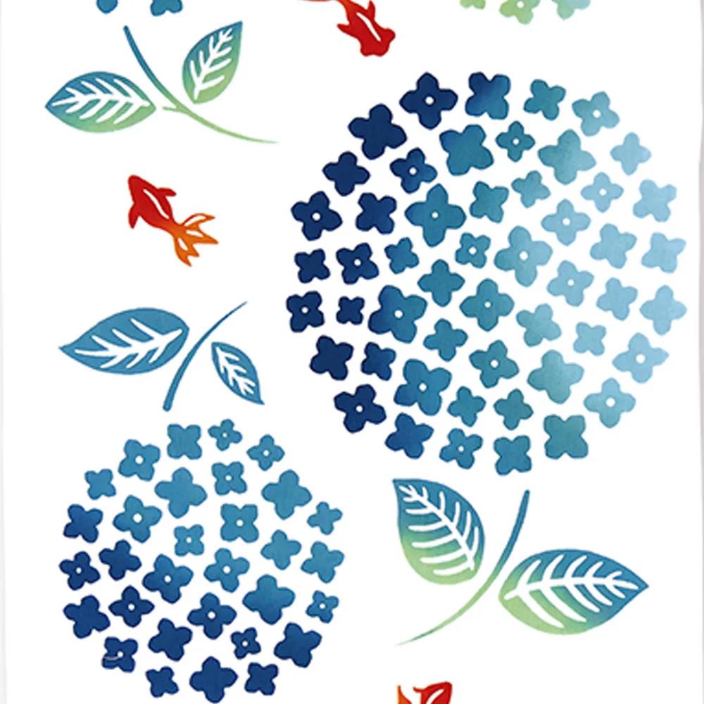 注染手ぬぐい 紫陽花金魚 日本製-商品画像