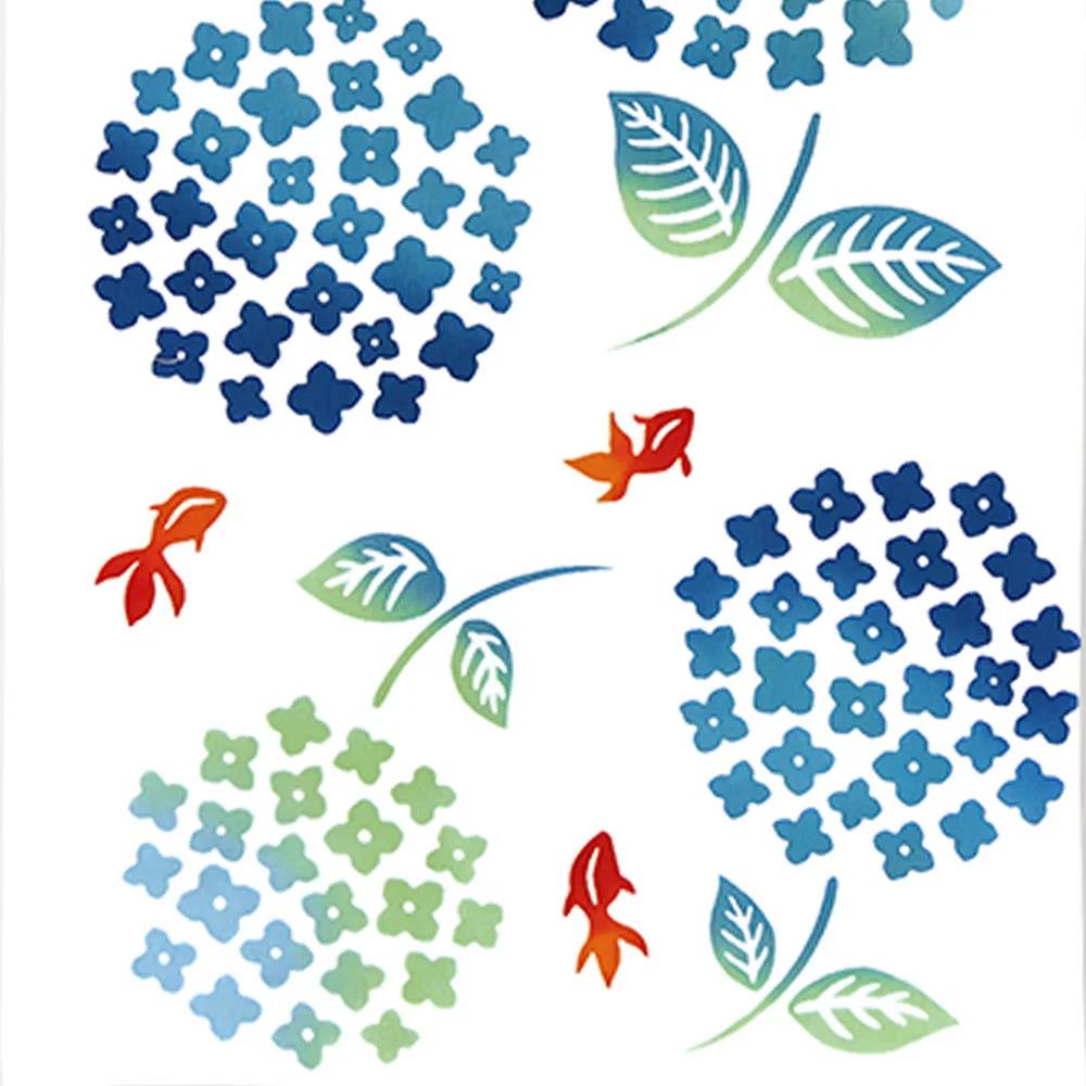 注染手ぬぐい 紫陽花金魚 日本製-商品画像