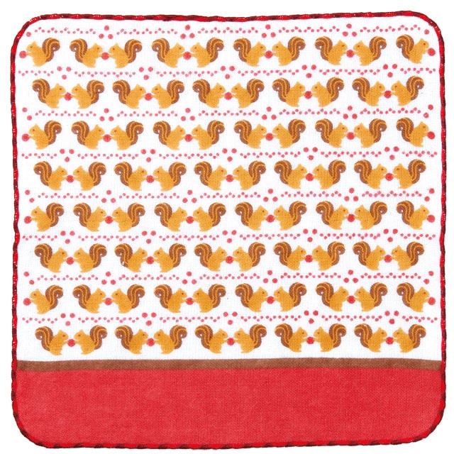 ミヤコレ 町娘のハンカチーフ リス HOLIDAY動物園篇-商品画像