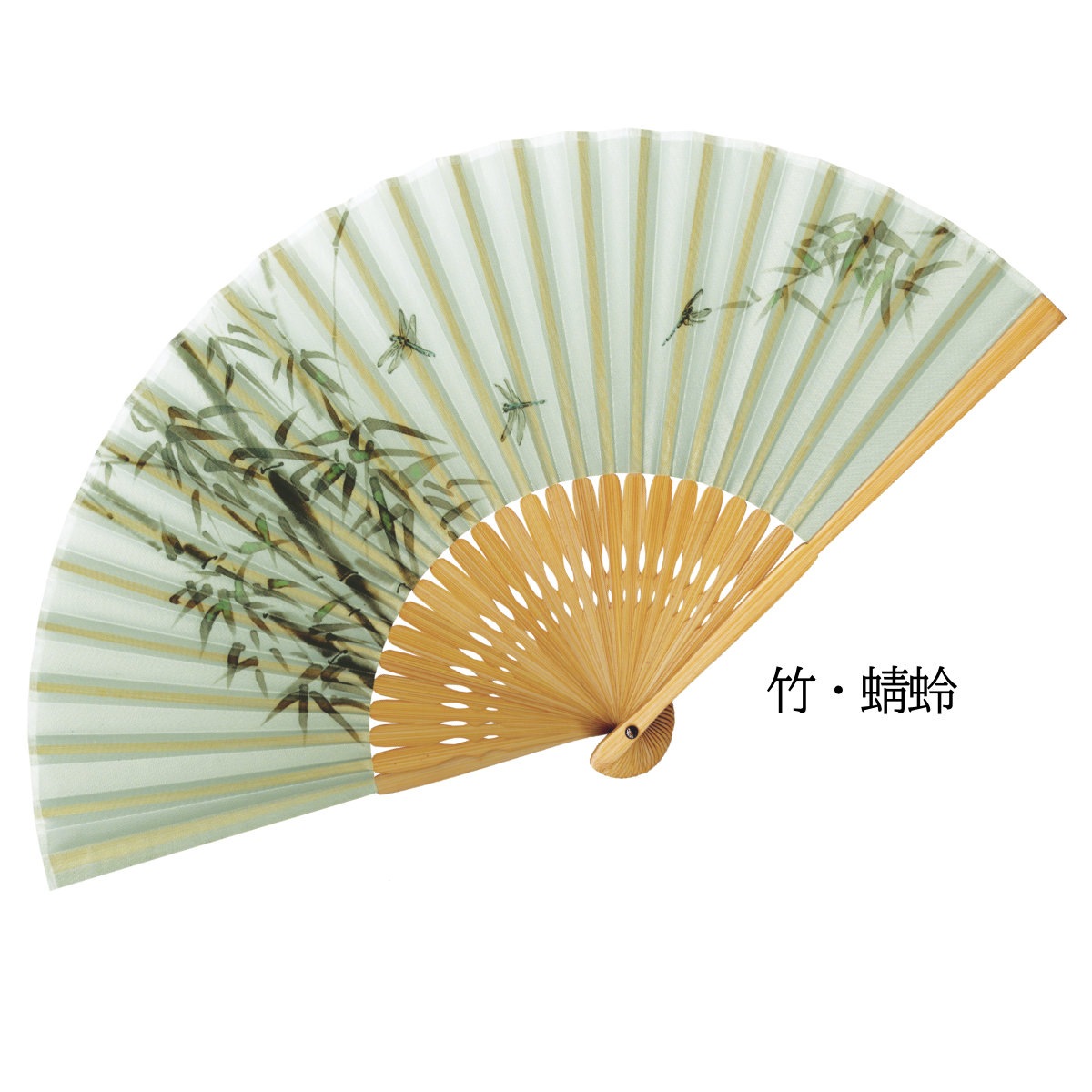 紳士 布扇子 松寿庵 扇子箱付-商品画像