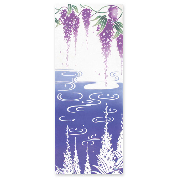 注染手ぬぐい 藤鏡 花圃 日本製-商品画像