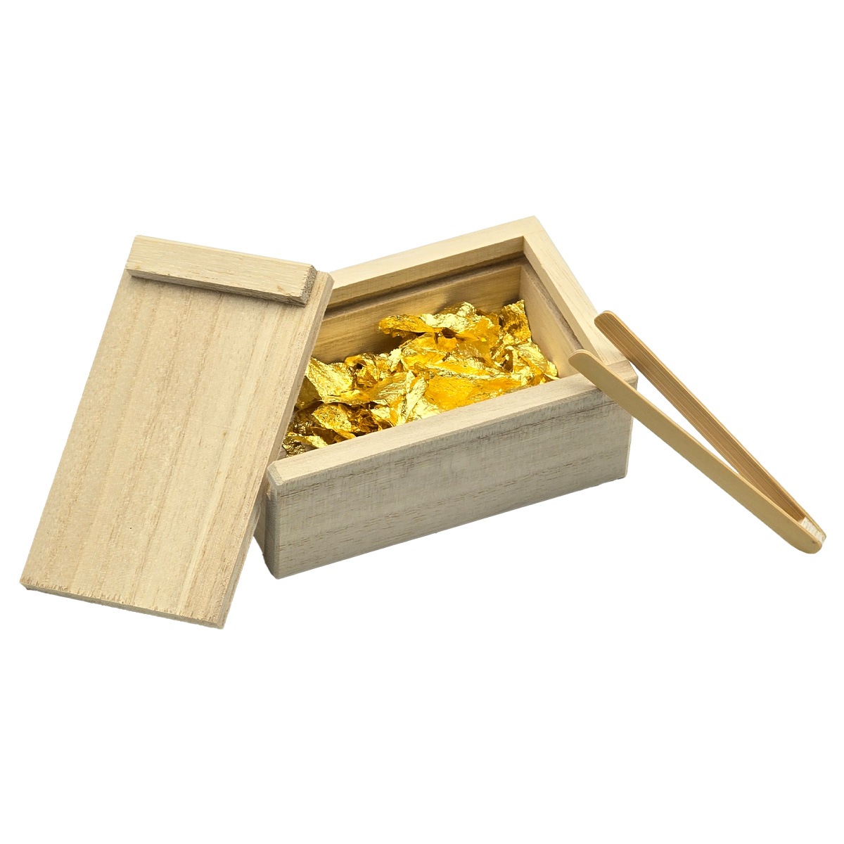 金沢 金箔 桐箱入り 約0.06g  竹箸入り-商品画像