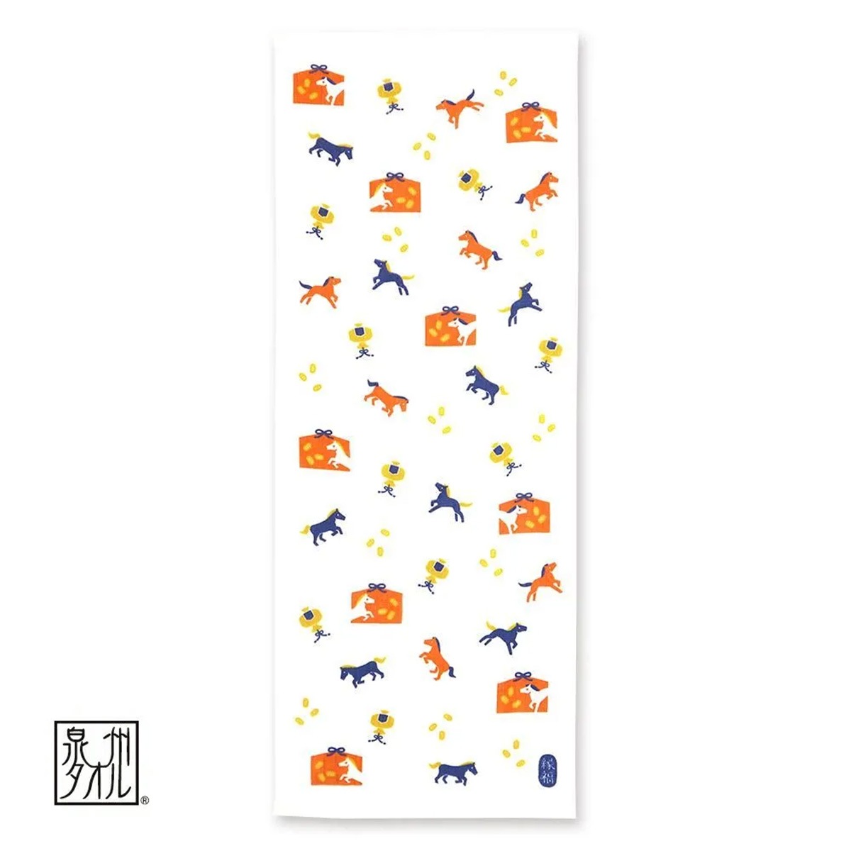 縁福タオル 午 成功・出世  日本製 泉州タオル　2026年 令和八年 干支-商品画像