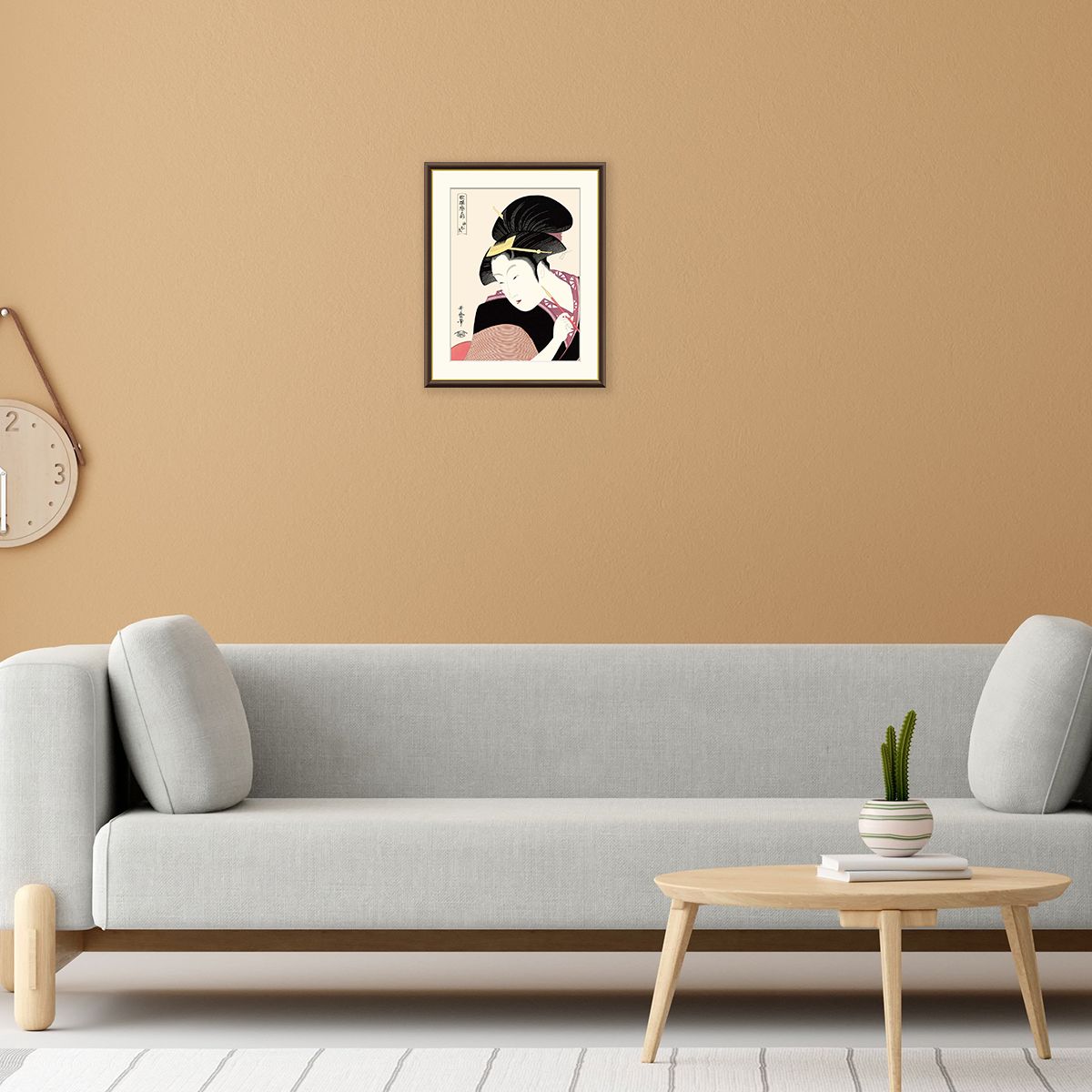 絵画 深く忍恋 喜多川歌麿 -商品画像