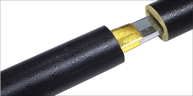 座頭市仕込み杖 楕円黒石目鞘 刀袋付 尾形刀剣-商品画像