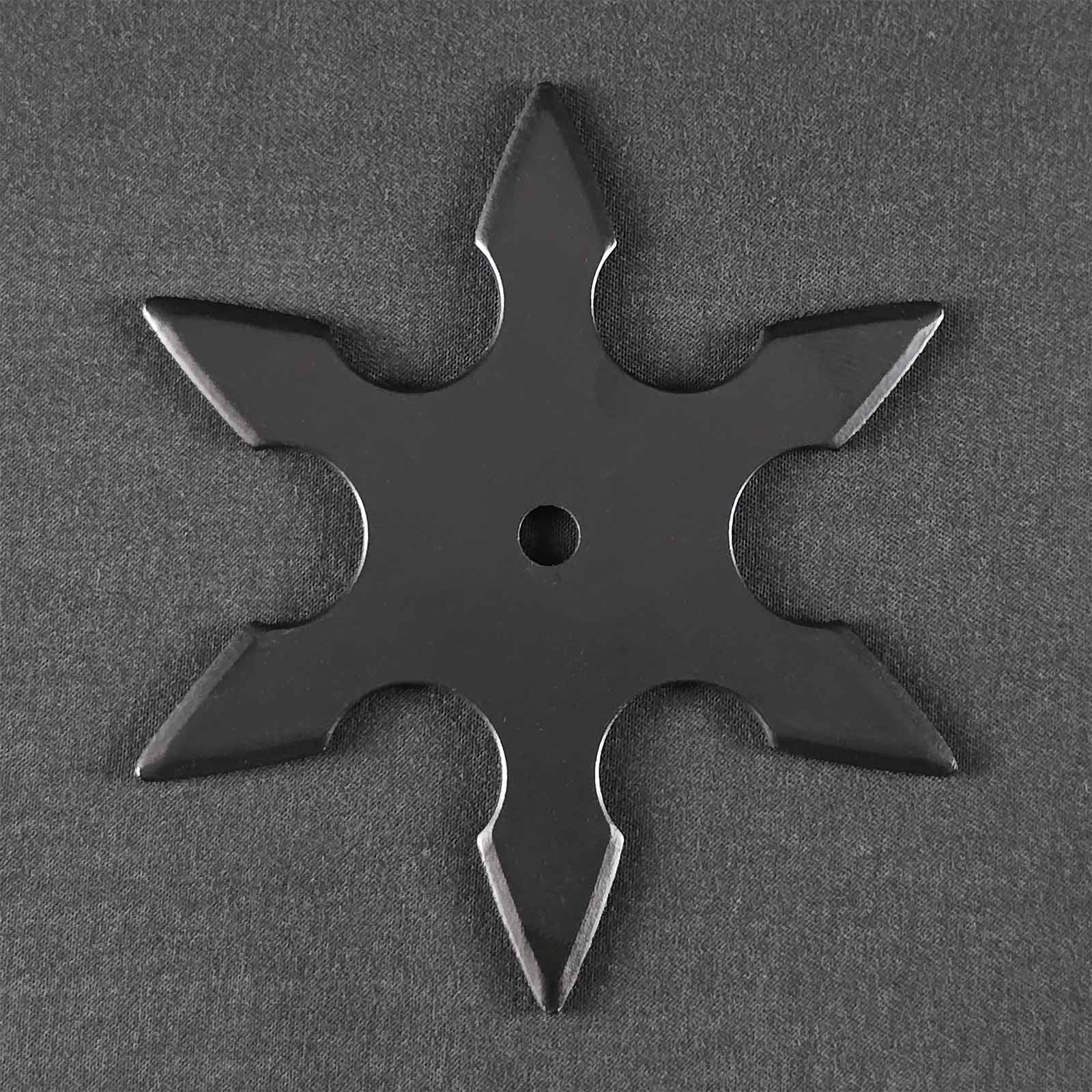 鉄手裏剣 黒・六方-商品画像