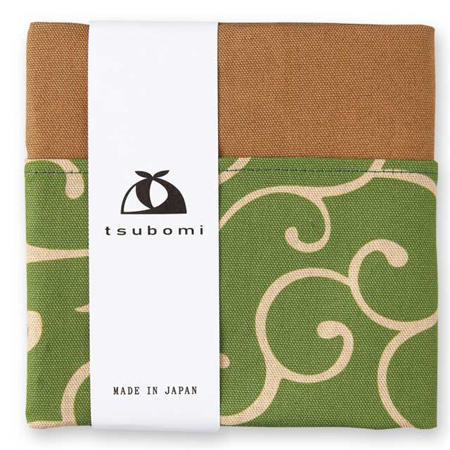 tsubomi小風呂敷 唐草 緑-商品画像